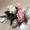 Pink and white simulated hydrangea creative shooting props romantic floral art pieces details Picture